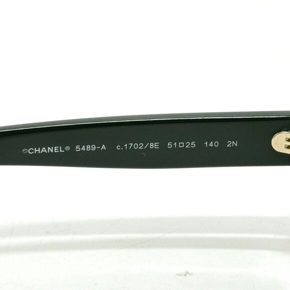 CHANEL 5489-A CC Mark Round Shape Eyewear sunglasses Plastic Green - Picture 8 of 16